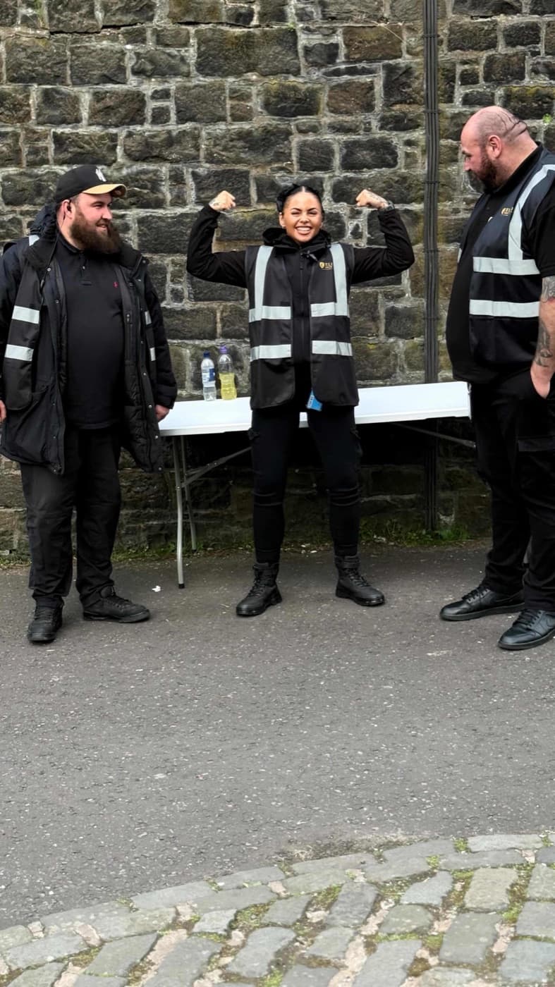 Elite Security managing access at a venue entry point
